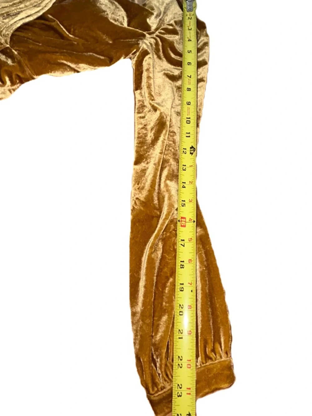 Revelry Giselle Velvet Gold long elegant Dress with an open v neck back Size 4 - Picture 7 of 11